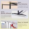 Elitix Adjustable, Foldable Picture and Poster Display Stand, 3-Piece, 100 × 250 cm view 2