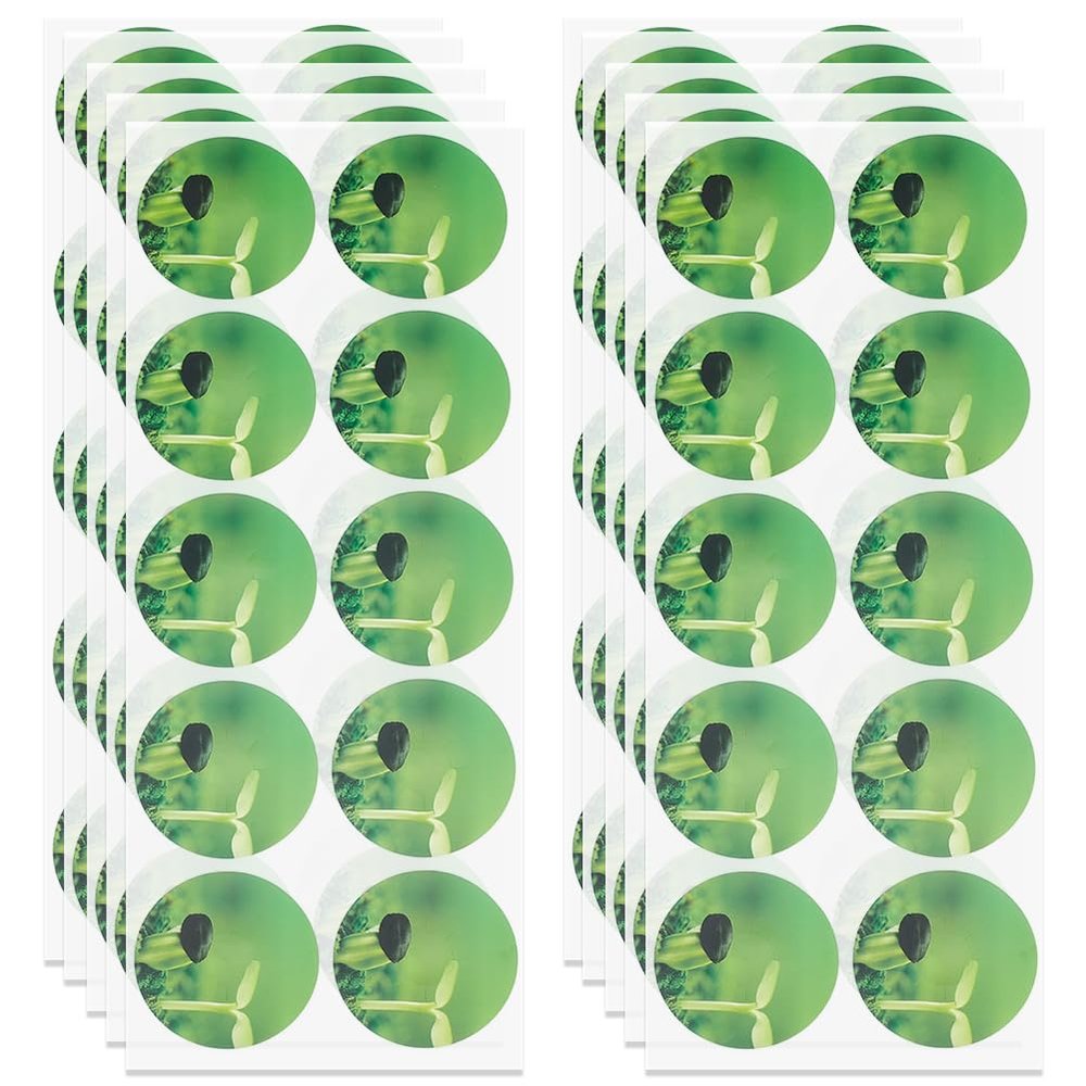 GORGECRAFT 100 Green Round Self-Adhesive Seedling Pot Labels