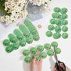 GORGECRAFT 100 Green Round Self-Adhesive Seedling Pot Labels view 3