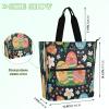 Nexawaveo Waterproof Multipurpose Tote Bag with Zipper, Quirky Egg Blossom, 600D Oxford Fabric view 4