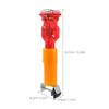 Solar-Powered LED Warning Light for Construction Sites, ABS/AS view 2