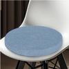 JORTUIO Round Seat Cushion, 30/35/40/45/50 cm, Memory Foam, 3/5/8 cm Thick, Removable Cover, Light Blue, 30 x 5 cm view 1