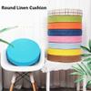 JORTUIO Round Seat Cushion, 30/35/40/45/50 cm, Memory Foam, 3/5/8 cm Thick, Removable Cover, Light Blue, 30 x 5 cm view 2