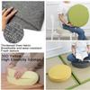 JORTUIO Round Seat Cushion, 30/35/40/45/50 cm, Memory Foam, 3/5/8 cm Thick, Removable Cover, Light Blue, 30 x 5 cm view 3