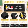 6-Pack Farewell Gift for Teachers, “You Are a Great Teacher” Felt Chocolate Sleeves view 3