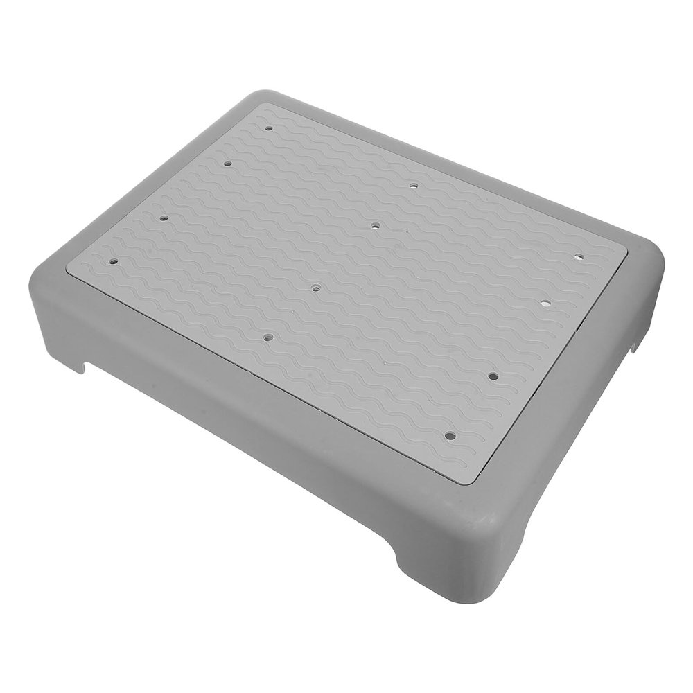 SHINEOFI Non-Slip Step Stool for Seniors, Wide Shower Platform, 44 x 34 x 9.5 cm