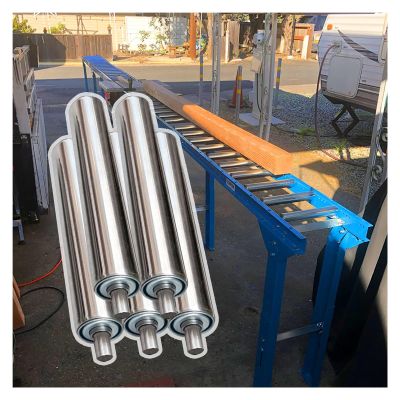 Heavy-Duty Stainless Steel Conveyor Rollers, 3,250 mm, 5-Pack, 600 mm Length, 25 mm Diameter