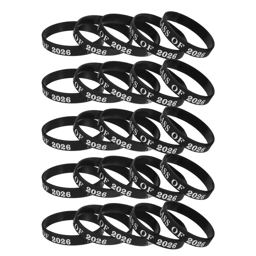 TOYZFRIENDY 30-Pack Silicone Class of 2026 Bracelets