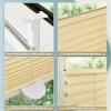 Pleated Blind Clamp-Fix No Drilling 45 x 100 cm, Light and Privacy Protection, Cream view 2