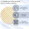 Pleated Blind Clamp-Fix No Drilling 45 x 100 cm, Light and Privacy Protection, Cream view 3