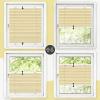 Pleated Blind Clamp-Fix No Drilling 45 x 100 cm, Light and Privacy Protection, Cream view 4