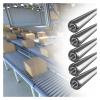 Heavy-Duty Stainless Steel Conveyor Rollers, 25 mm, 5-Pack view 1