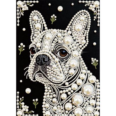 DIY Pearl Painting Kit, Handmade Gemstone Dot Art, Black Canvas, 25 x 35 cm, Unframed - 30 Dolls