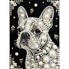 DIY Pearl Painting Kit, Handmade Gemstone Dot Art, Black Canvas, 25 x 35 cm, Unframed - 30 Dolls view 1