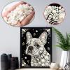 DIY Pearl Painting Kit, Handmade Gemstone Dot Art, Black Canvas, 25 x 35 cm, Unframed - 30 Dolls view 2