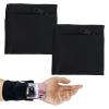 2-Pack Wrist Pouches for Men & Women, Sports Sweatbands with Zippered Wrist Wallets for Basketball, Running and Sports, Black view 1