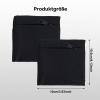 2-Pack Wrist Pouches for Men & Women, Sports Sweatbands with Zippered Wrist Wallets for Basketball, Running and Sports, Black view 2