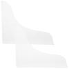 Supvox 2-Piece Transparent Acrylic Bathtub Splash Guard view 1