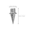 FUNOMOCYA Silver Track Spikes for Running Shoes, Hardened Steel, 30-Pack, 3/8 Inch view 2