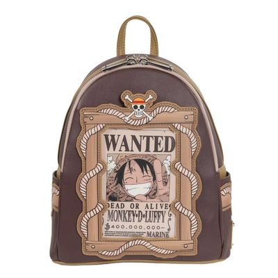 Loungefly One Piece Monkey D. Luffy Wanted Dead or Alive Mini Backpack