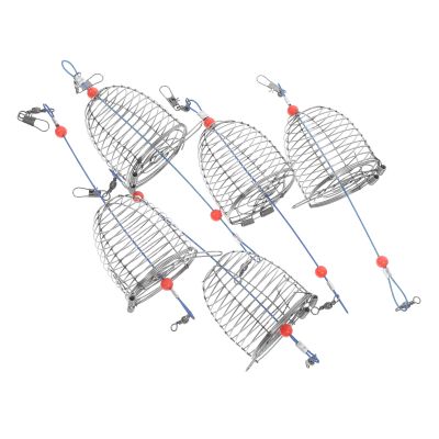 Veemoon 5-Piece Stainless Steel Fish Bait Trap for Sea Creatures