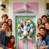 Spring Door Banner with Egg Design, Festive Door Decoration view 2