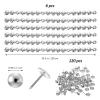 Decorative Upholstery Nails for Sofas, 6 Pieces, Iron, Silver view 2