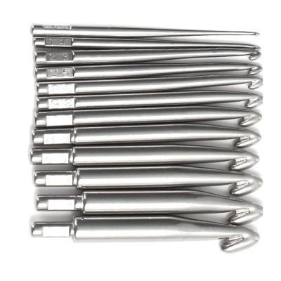 Sbshiouu Large Crochet Hook Set, Stainless Steel Hooks for Thick Yarn, Ergonomic Design for Adults and Children