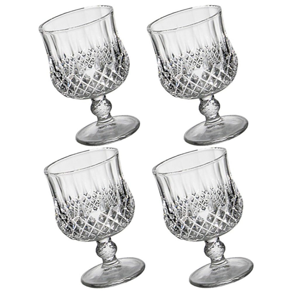 JOINPAYA Red Wine Glasses, Set of 4, Clear Glass