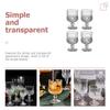 JOINPAYA Red Wine Glasses, Set of 4, Clear Glass view 4