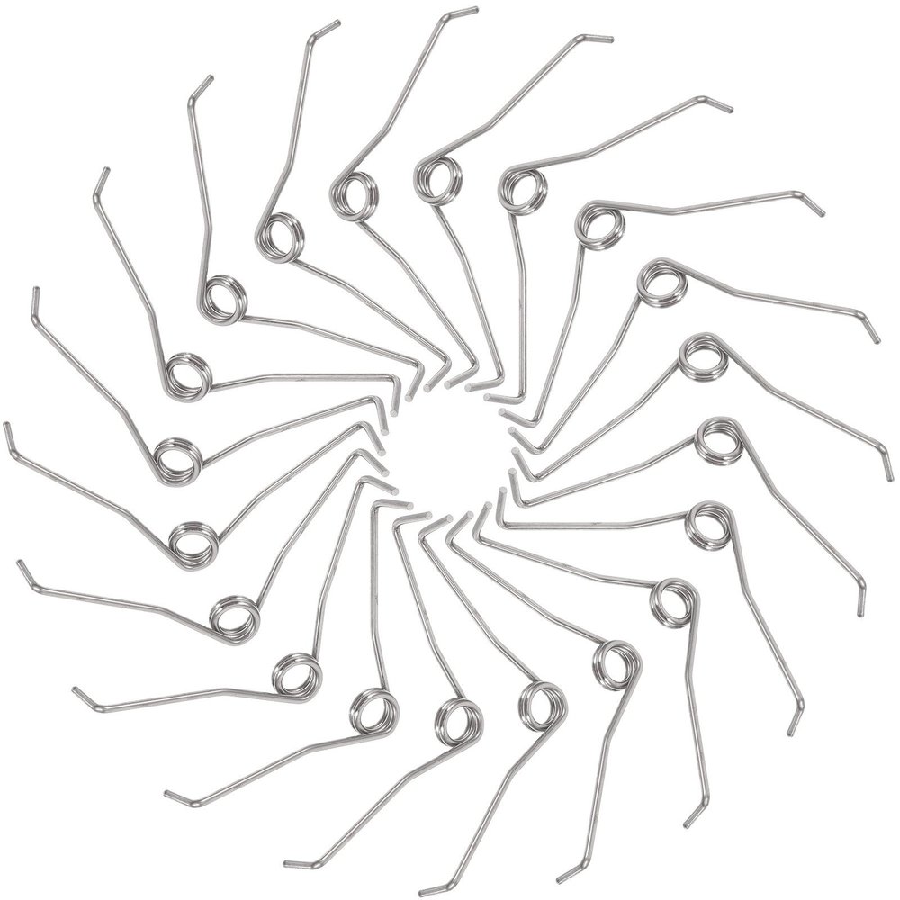 20 Replacement Springs for Pruning Shears, Silver Stainless Steel