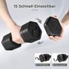 Dripex Adjustable Dumbbell Set, 2.5 kg x 2, 5 kg x 2, or 7.5 kg x 2 view 3