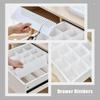 STOBAZA Drawer Dividers, 10-Pack, White Plastic view 4