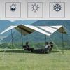 Waterproof PE Tarpaulin 200 g/m², 1.2 x 1.5 m, Gold/Silver view 4