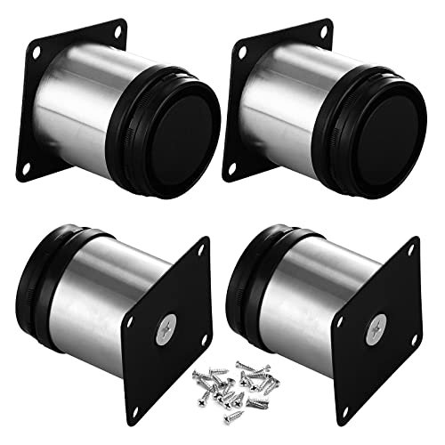 Adjustable Stainless Steel Table Legs, 4-Pack, 6 cm/2.36 in
