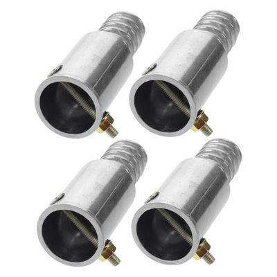 Alipis 2-Piece Threaded Aluminum Handle Adapters, Aluminum Alloy with American Standard Thread, Lightweight and Versatile for Furniture Assembly and Gardening