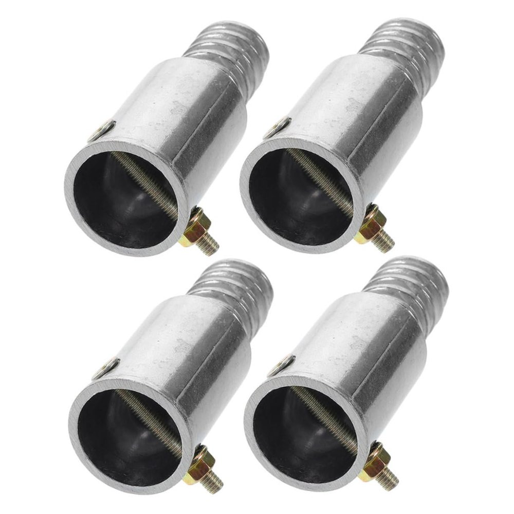 Alipis 2-Piece Threaded Aluminum Handle Adapters, Aluminum Alloy with American Standard Thread, Lightweight and Versatile for Furniture Assembly and Gardening