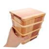 Hohopeti Square Rice Storage Container with Lid, Hangiri Sushi Oke Tub, Airtight, Versatile Kitchen Storage Box view 4