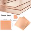 GTPBAO Pure Copper Sheet, 0.25–8 mm Thick, 100 × 100 mm or 150 × 150 mm, Copper Foil Metal Plate for DIY Projects, Solid Construction (4 × 50 × 50 mm) view 2