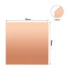 GTPBAO Pure Copper Sheet, 0.25–8 mm Thick, 100 × 100 mm or 150 × 150 mm, Copper Foil Metal Plate for DIY Projects, Solid Construction (4 × 50 × 50 mm) view 3