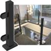 Black 304 Stainless Steel Glass Railing Post Kit for Indoor and Outdoor Use, 1 Unit (85 cm End Post) view 1