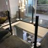 Black 304 Stainless Steel Glass Railing Post Kit for Indoor and Outdoor Use, 1 Unit (85 cm End Post) view 2