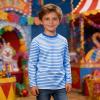 Jinitaimei Children's Red and White Striped Long-Sleeve Shirt view 3