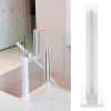 Modern Metal and Glass Railing Posts for Stairs, Balconies, and Patios view 1