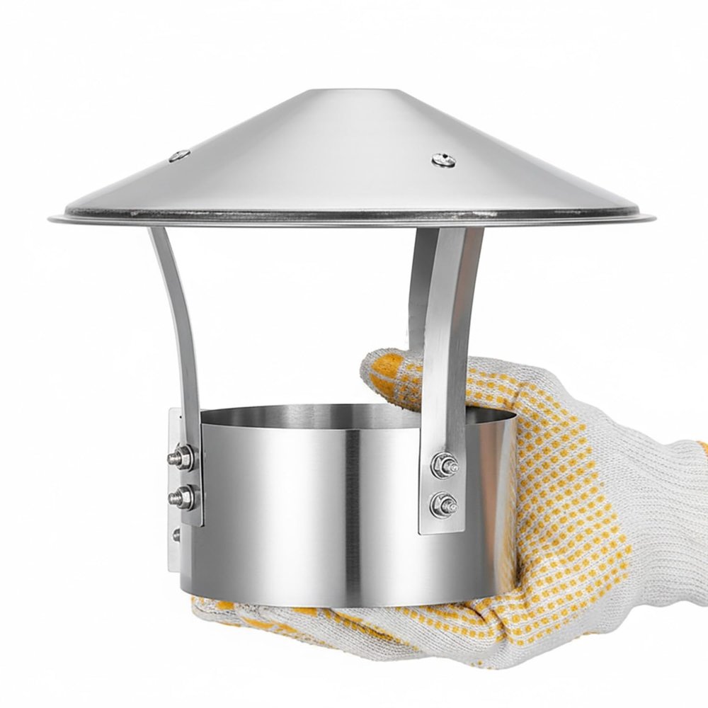 304 Stainless Steel Chimney Rain Cap, 75–315 mm (140 mm)