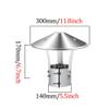 304 Stainless Steel Chimney Rain Cap, 75–315 mm (140 mm) view 3