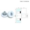 10-Pack 19 mm OD POM Drawer Slide Stud Rollers, DR19 C2L8W6M6, Furniture Guide Wheels, POS Cash Register Rollers (DR30-C1L8W7M6) view 3