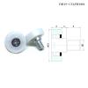 10-Pack 19 mm OD POM Drawer Slide Stud Rollers, DR19 C2L8W6M6, Furniture Guide Wheels, POS Cash Register Rollers (DR30-C1L8W7M6) view 4