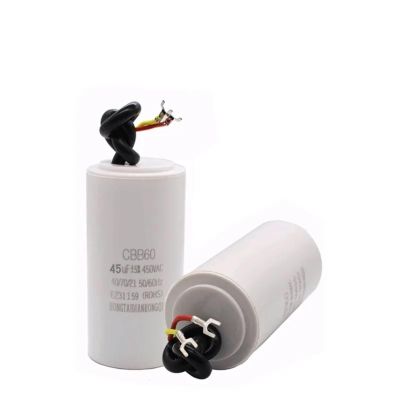 CBB60 Windshield Washer Pump Capacitor, 450 V, 3–80 µF (45 µF)