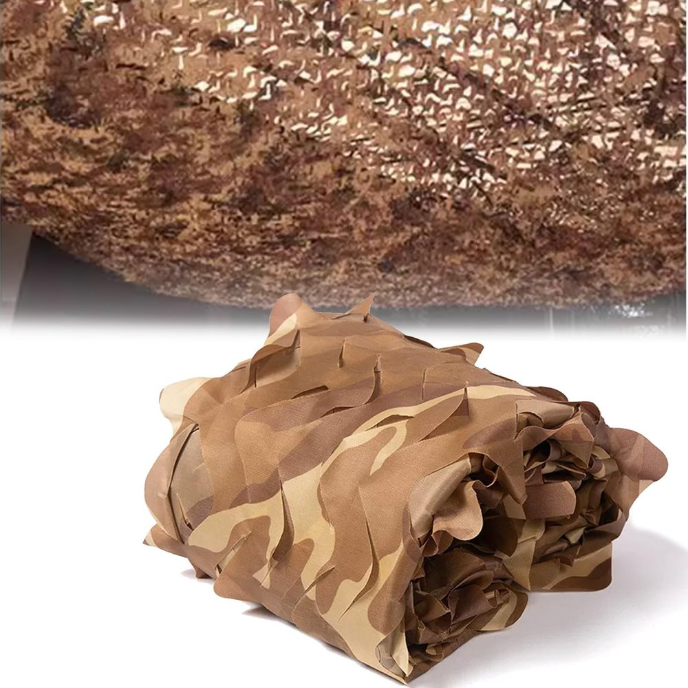 Generic Camouflage Net 2x3.0 m, 3x4.0 m, 4x5 m Military Hunting Camouflage Net with Sun and Privacy Protection for Camping, Garden & Outdoors (W1.5 x H3.0 m)